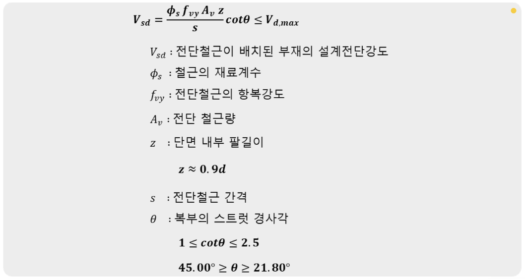 06. 수직스터럽이 배치된 부재의 설계전단강도